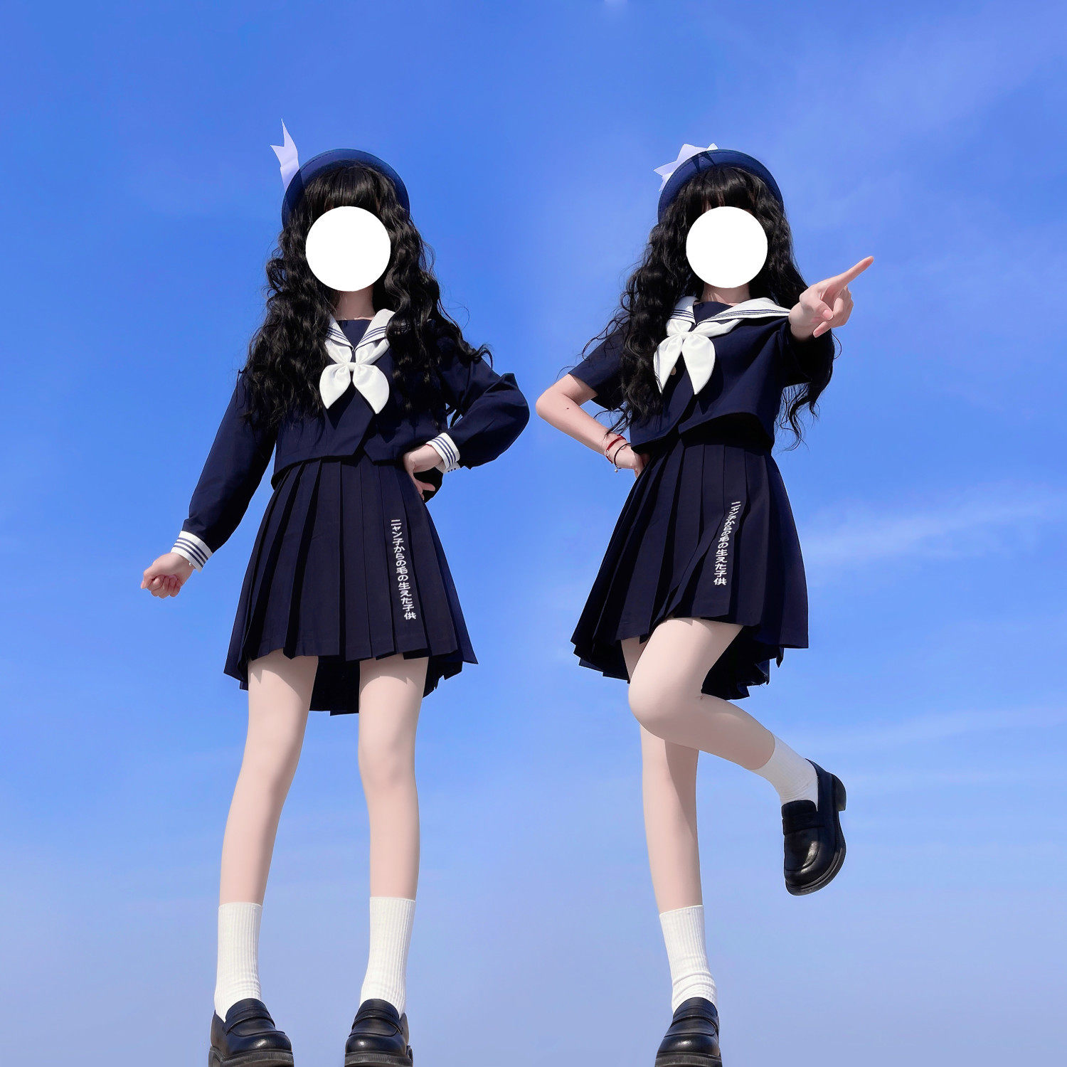 【蓝莲】小丢家原创日系正版水手服JK制服长短袖校供学院女生班服