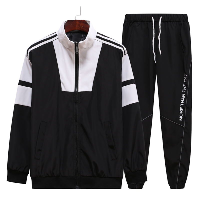 Autumn and winter foreign trade new coat couple men's suit sports casual black