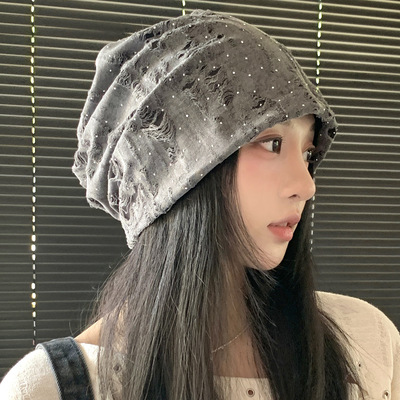 新款秋冬季显脸小冷帽女