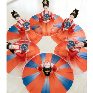 夏辉大唐夜宴演出服汉唐飘逸中国风表演服汉唐古典舞连衣裙汉服