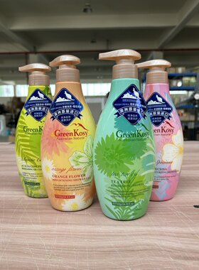 绿色溪谷茶树樱花香水沐浴露香体男女士保湿滋润控油舒爽留香去油