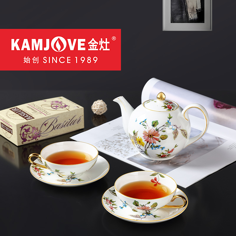 金灶功夫茶具花草茶具英式下午茶