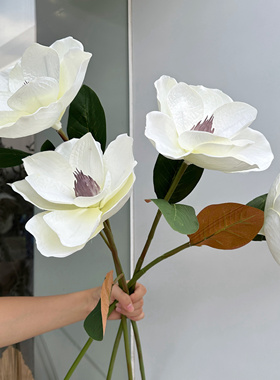 仿真花红色胡姬万代兰高品质手感7头兰花婚庆家居装饰花艺插花新