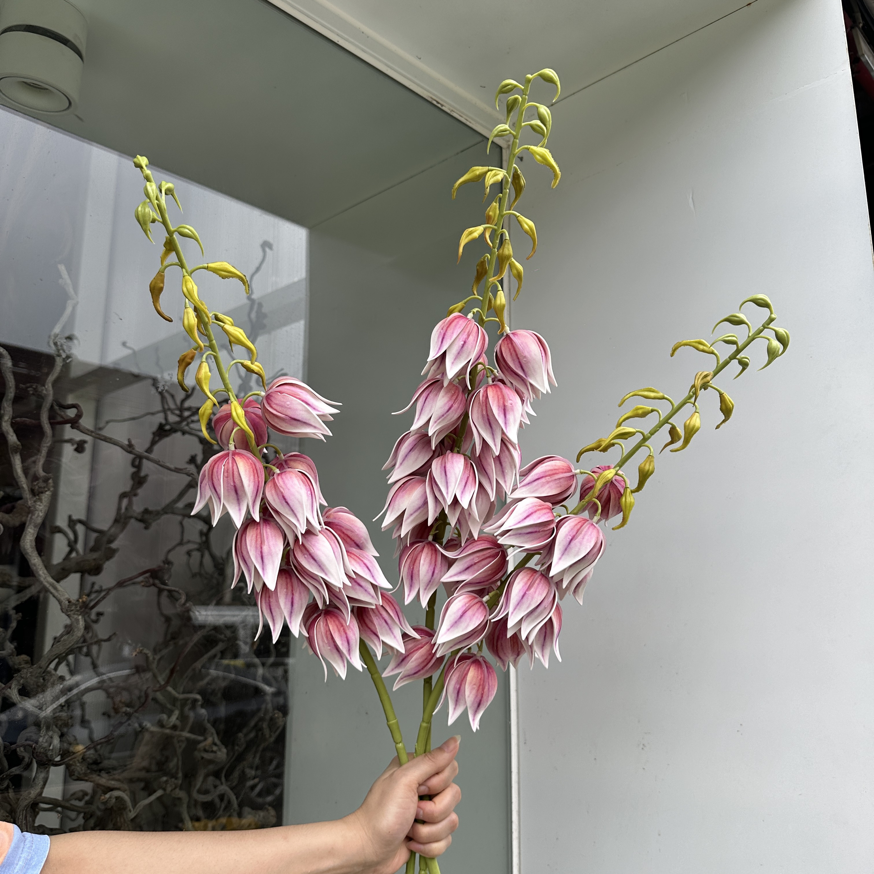 法式风铃 假花束客厅桌面摆件插花永生花拍照布景装饰品