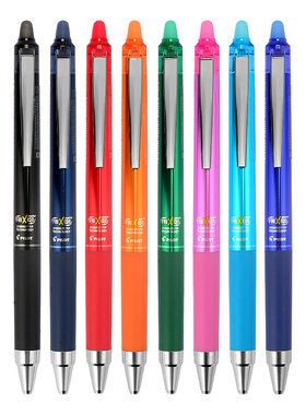 日本百乐(PILOT)LFPK-25S4摩磨擦ST按制啫喱笔0.4mm可换替芯按动可擦笔