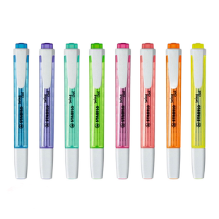 德国STABILO思笔乐 275乐酷荧光笔划重点记号笔彩色办公标记笔学生用抖音学习神器手账笔笔记笔原装进口