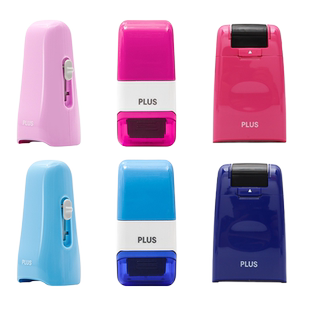 日本普乐士保密印章滚轮式乱码章快递单地址涂码笔隐私保护神器信息消除涂抹器涂改防泄密遮盖覆盖消除盖字笔