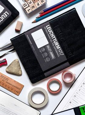 乐侍腾1917(LEUCHTTURM1917)中开硬封皮子弹笔记手帐本A5.240页德国灯塔笔记本子