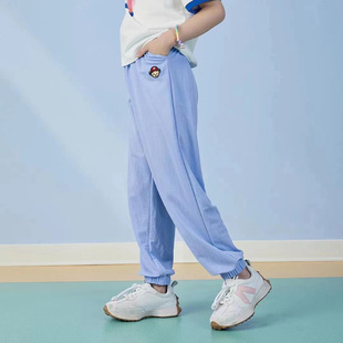 马其顿童装夏季新款女童薄款休闲裤柔软透气中大童长裤儿童防蚊裤