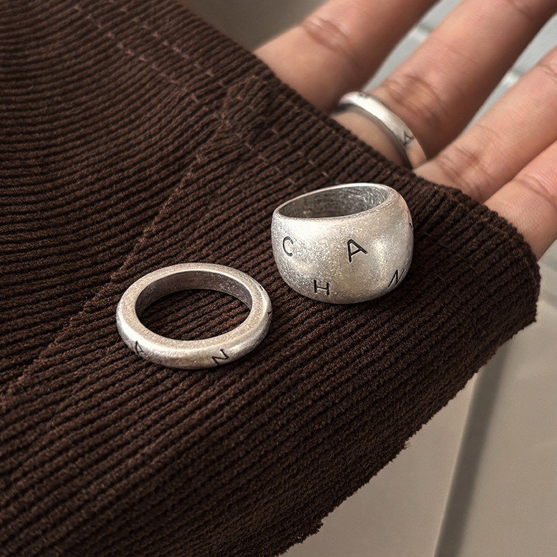 老钱风复古银色戒指女轻奢小众设计高级感中古食指戒情侣对戒指环,饰品/流行首饰/时尚饰品新,戒指/指环,淘宝优惠券,粉丝福利购,淘宝优惠卷