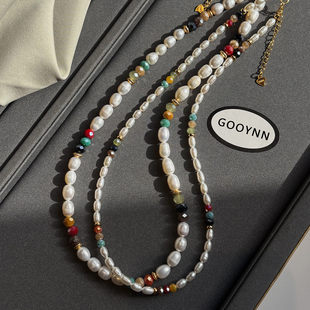 纯银巴洛克多巴胺珍珠项链女款2026新款大气高档高级感秋冬毛衣链