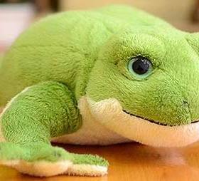 （定做）仿真老爷树蛙绿雨滨蛙dumpy tree frog毛绒玩具公仔