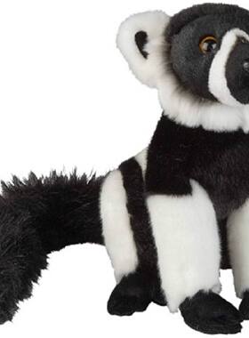 （代购）德国ravensden仿真领狐猴ruffed lemur毛绒玩具公仔