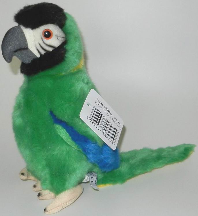 （代购）德国uni-toys仿真金领黄颈金刚鹦鹉macaw毛绒玩具公仔