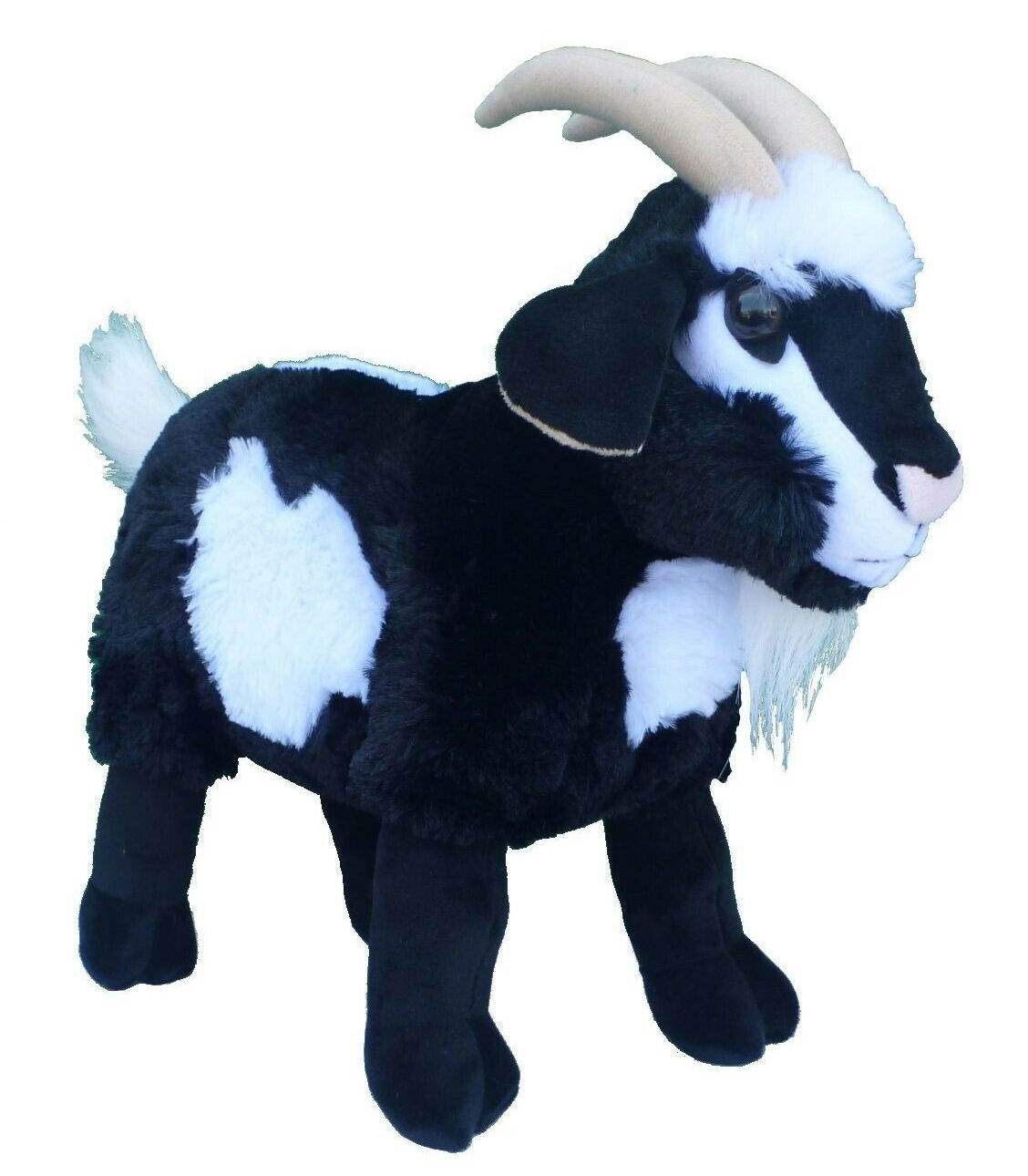 (代购)美国adore仿真黑白花山羊goat毛绒玩具公仔