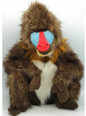 （定做）仿真山魈mandrill毛绒玩具公仔