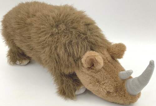 （代购）wildlife artists仿真披毛犀woolly rhino毛绒玩具公仔