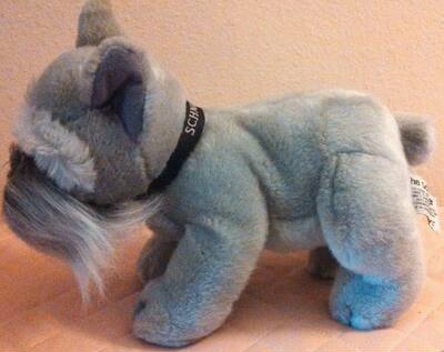 （定做）仿真雪纳瑞犬狗狗schnauzer毛绒玩具公仔
