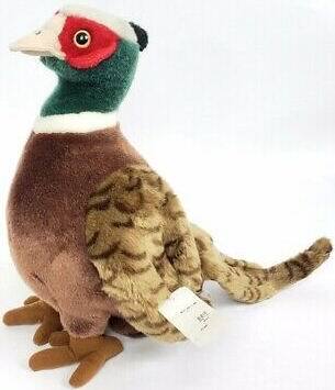 （代购）cabin仿真环颈雉鸡ring necked pheasant毛绒玩具公仔