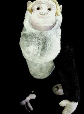 （10只代购）仿真步氏巨猿gigantopithecus blacki毛绒玩具公仔
