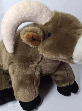 （代购）美国wild republic仿真大角羊bighorn毛绒玩具plush toy