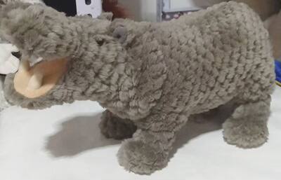 （定做）仿真张嘴河马hippopotamus毛绒玩具公仔