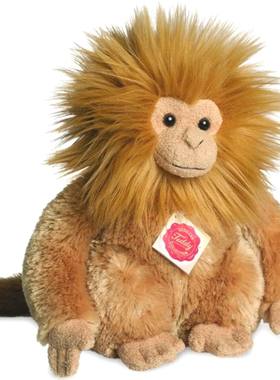 （代购）德国teddy hermann仿真金头狮面狨marmoset毛绒玩具公仔