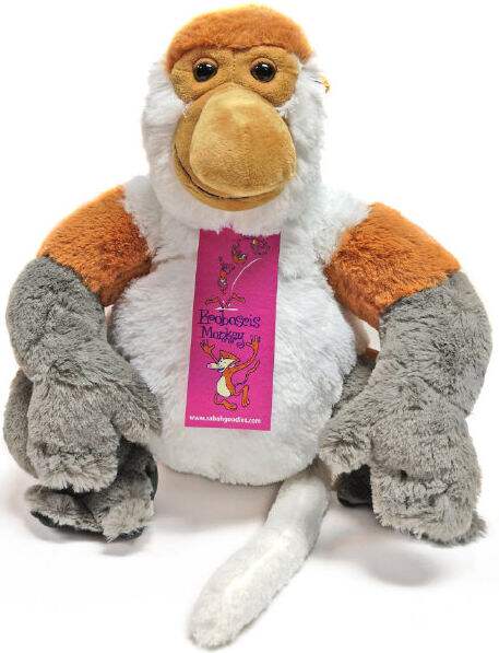（定做）仿真婆罗洲长鼻猴proboscis monkey毛绒玩具公仔