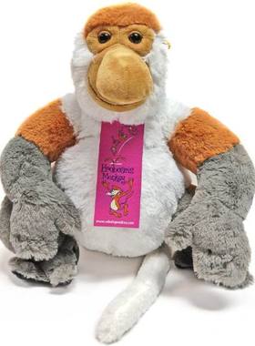 （定做）仿真婆罗洲长鼻猴proboscis monkey毛绒玩具公仔
