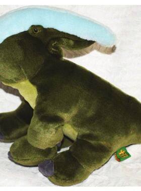 （代购）美国wild republic仿真副栉龙parasaurolophus毛绒玩具公