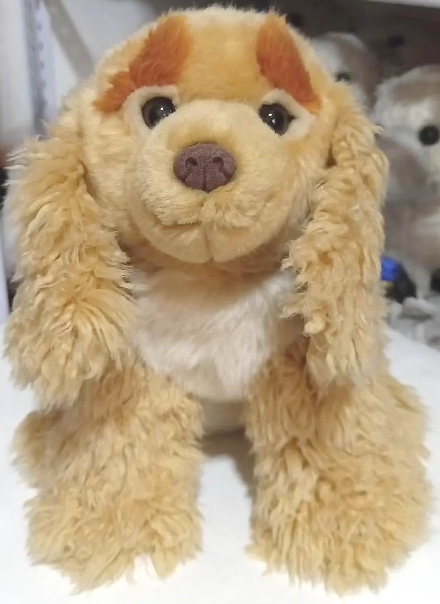 (定做)leonine仿真坐姿可卡犬狗狗cocker spaniel毛绒玩具公仔