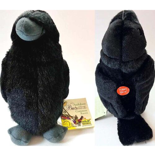 （代购）美国wild republic仿真乌鸦crow毛绒玩具公仔stuffed toy