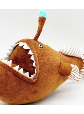 （现货+包邮）仿真鮟鱇灯笼鱼anglerfish毛绒玩具公仔