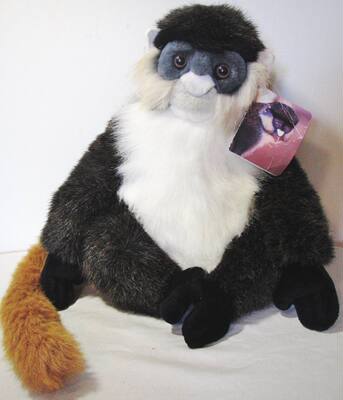 （代购）fiesta仿真红尾长尾猴red-tailed monkey毛绒玩具公仔