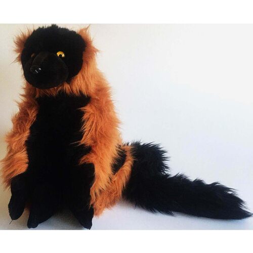 （代购）美国wild republic仿真红领狐猴lemur毛绒玩具公仔