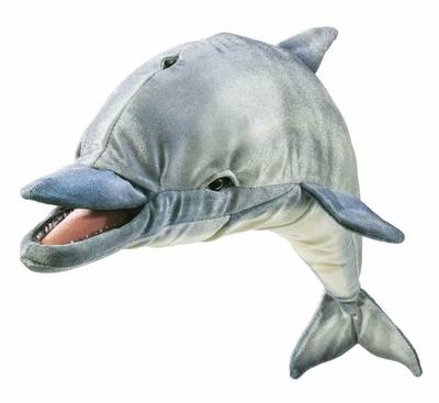 folkmanis天蓝色海豚毛绒玩具