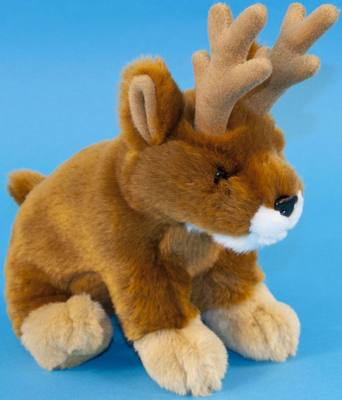 （代购）德国dowman仿真鹿角兔jackalope毛绒玩具公仔