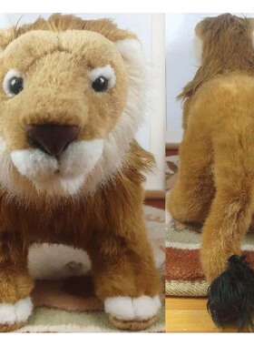 （代购）美国wild republic仿真亚洲狮asian lion毛绒玩具公仔