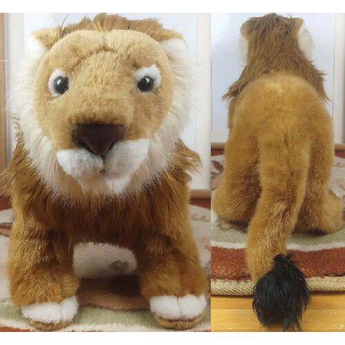 （代购）美国wild republic仿真亚洲狮asian lion毛绒玩具公仔