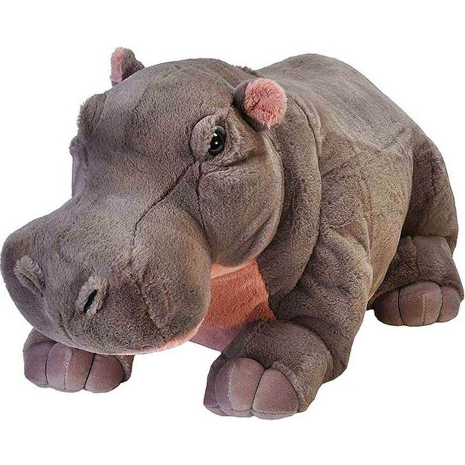 (代购)美国wild republic仿真超大号河马hippo毛绒玩具公仔