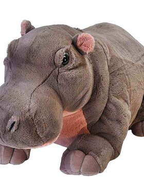 （代购）美国wild republic仿真超大号河马hippo毛绒玩具公仔