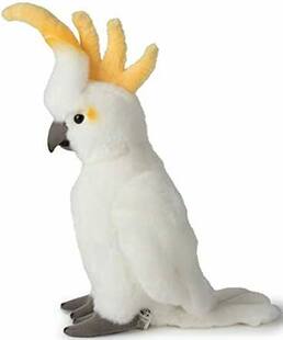 (代购)teddy hermann仿真葵花凤头鹦鹉cockatoo毛绒玩具公仔