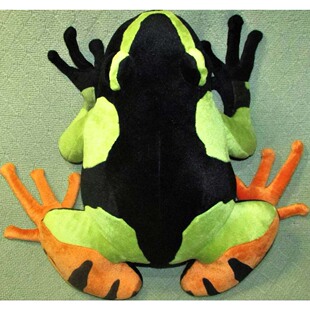 （代购）仿真马达加斯加彩蛙frog毛绒玩具公仔stuffed plush toy