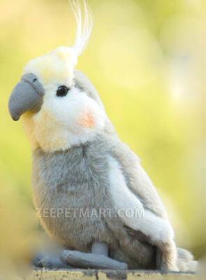 （代购）仿真玄凤鸡尾鹦鹉cockatiel毛绒玩具公仔