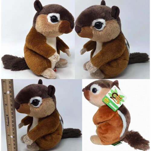 （代购）美国wild republic仿真花栗鼠chipmunk毛绒玩具plush toy