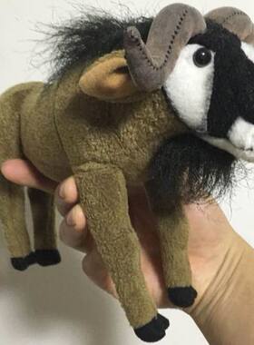 （代购）加拿大GANZ仿真角马牛羚wildebeest毛绒玩具公仔