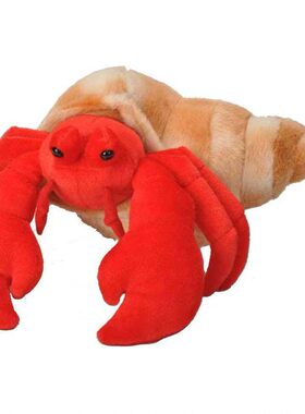 （代购）美国wild republic仿真寄居蟹hermit crab毛绒玩具公仔