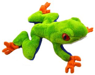 （代购）美国adventure planet仿真红眼绿树蛙frog毛绒玩具公仔