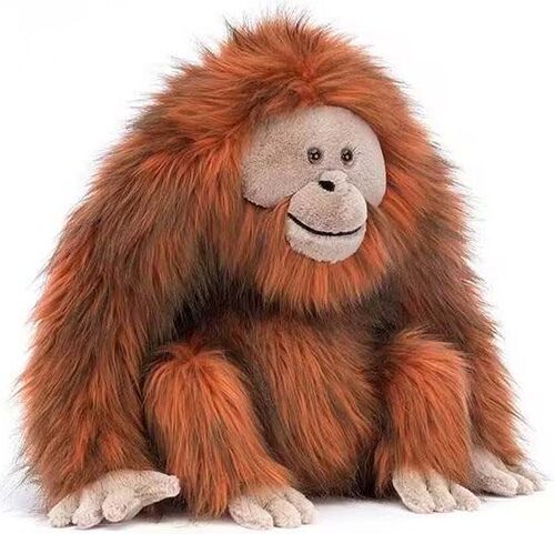 （现货+包邮）仿真苏门答腊红毛猩猩orangutan毛绒玩具公仔