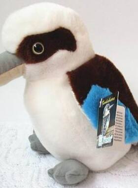 （代购）美国fiesta仿真笑翠鸟kookaburra毛绒玩具公仔